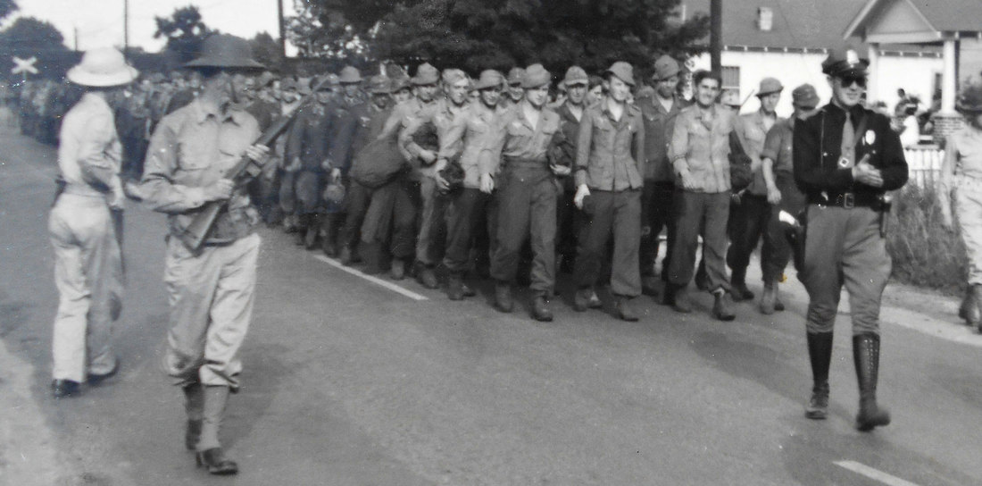 German POWs March to Camp Aliceville